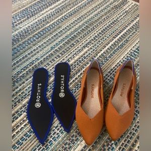 Rothy’s Ballet Flats Brandy Size5 with Inserts